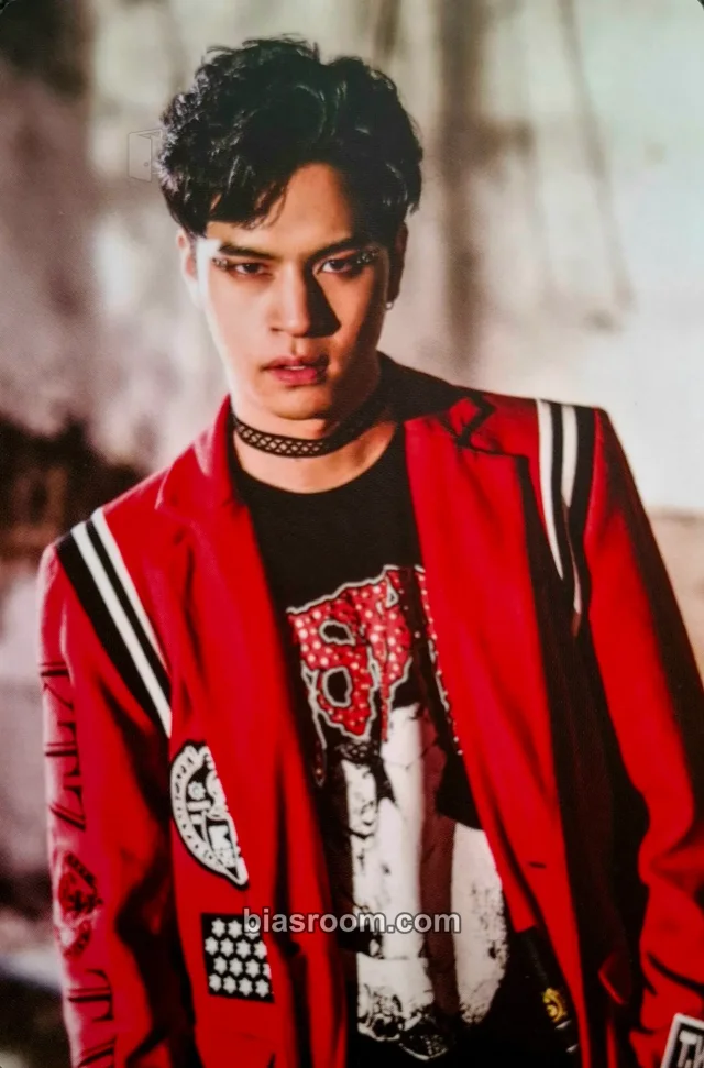 Cross Gene - Sangmin - MIRROR Album pob (pre-order benefit) black version photocard set