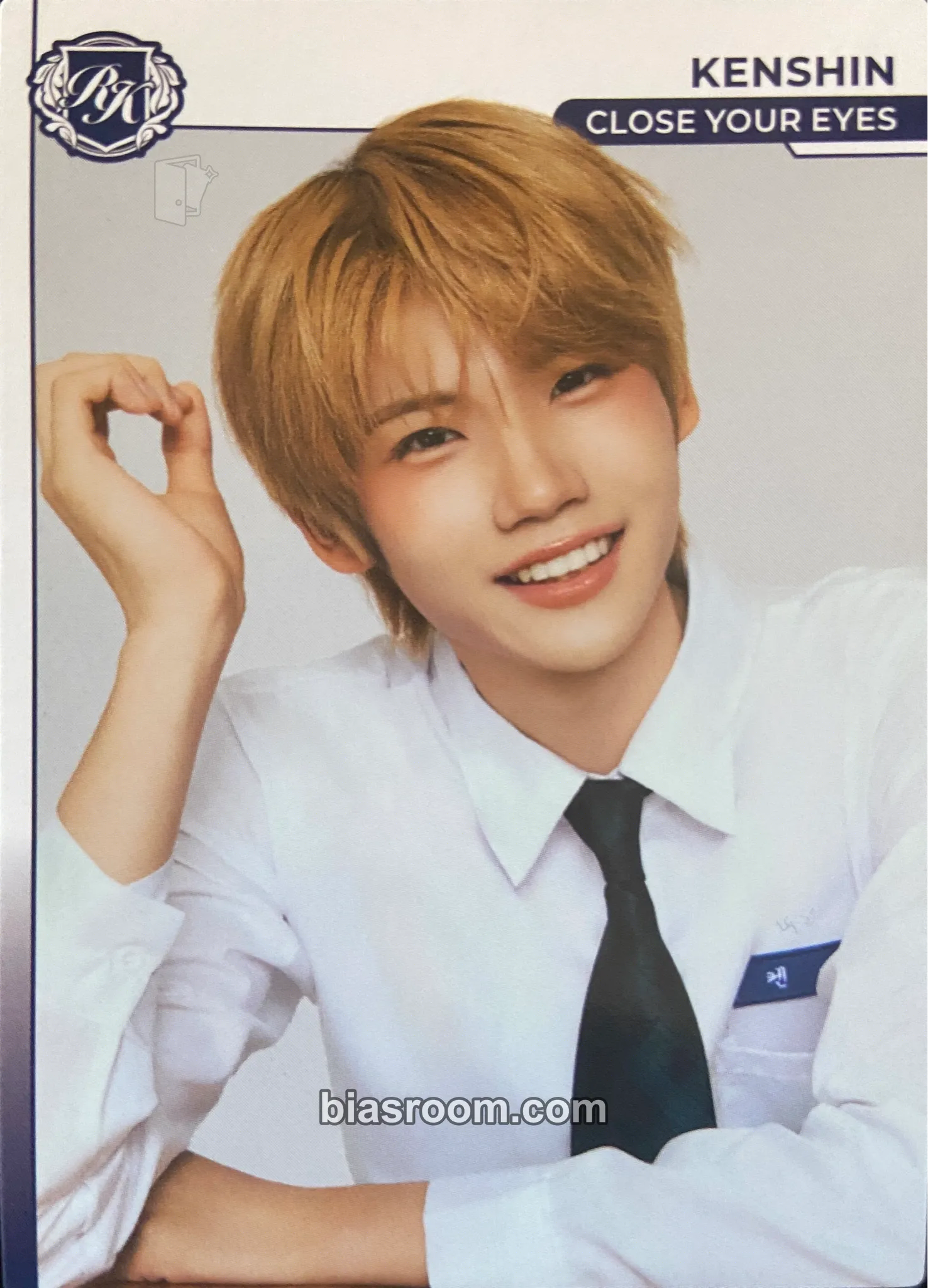 Kenshin TELECA 2025 K-POP ROOKIE COLLECTION CARDS Photocard - CLOSE YOUR EYES - CLOSE YOUR EYES K-pop photocard