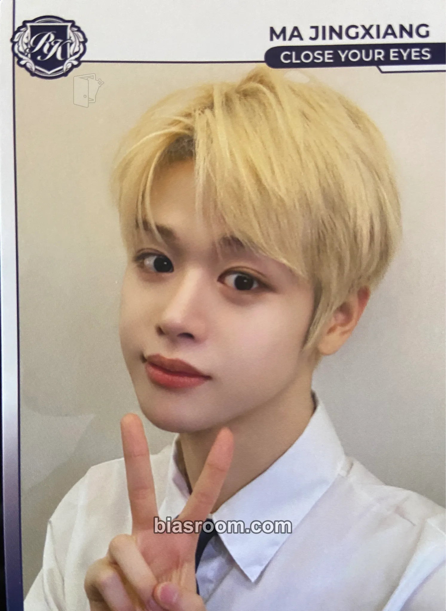 Ma Jingxiang TELECA 2025 K-POP ROOKIE COLLECTION CARDS Photocard - CLOSE YOUR EYES - CLOSE YOUR EYES K-pop photocard