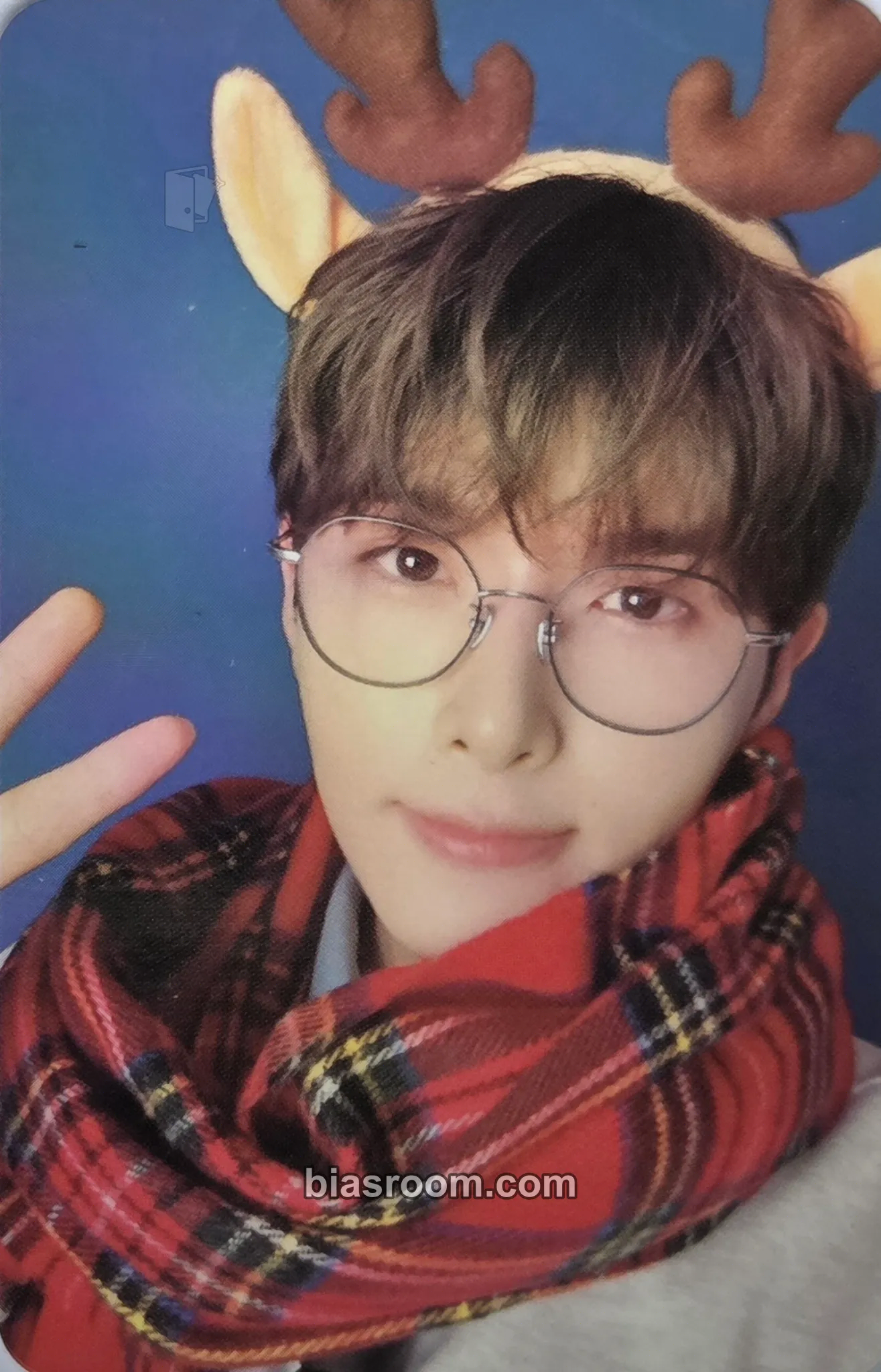 Ryeowook 2023 Pink Christmas Photocard - SUPER JUNIOR - SUPER JUNIOR K-pop photocard