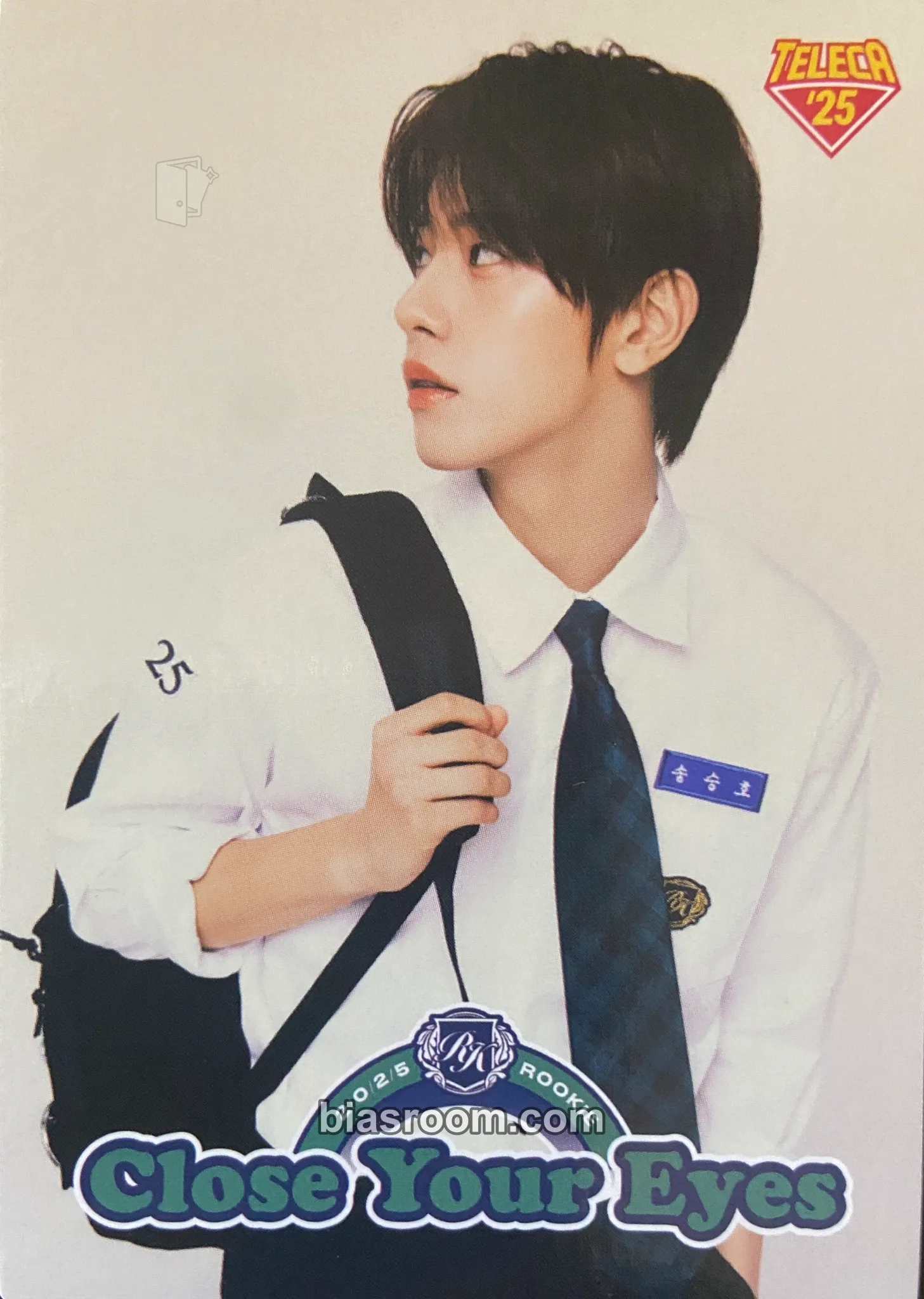 Song Seungho TELECA 2025 K-POP ROOKIE COLLECTION CARDS Photocard - CLOSE YOUR EYES - CLOSE YOUR EYES K-pop photocard