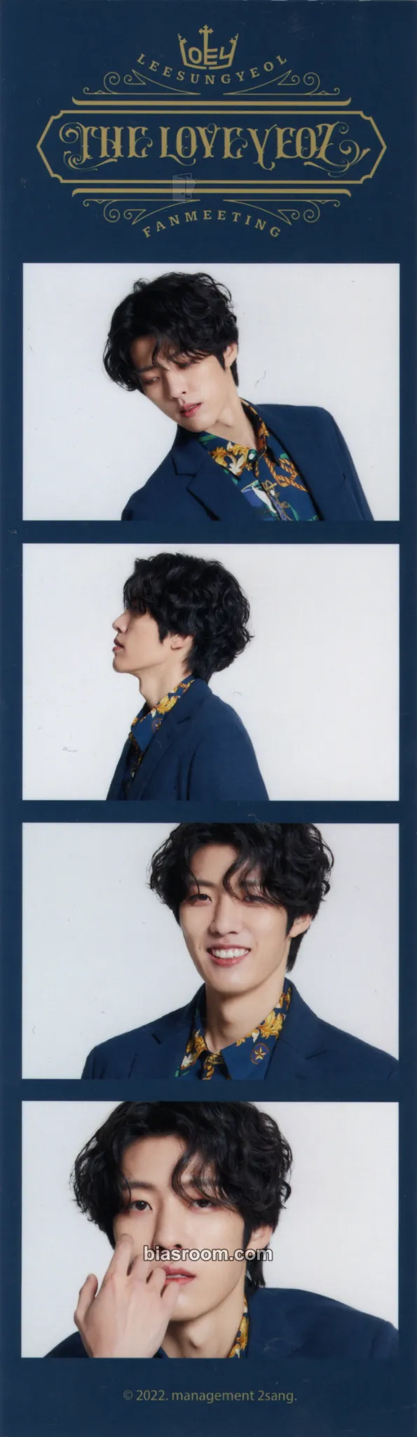 Sungyeol 2022 LEE SUNGYEOL FANMEETING <THE LOEYEOL> Photocard - INFINITE - INFINITE K-pop photocard