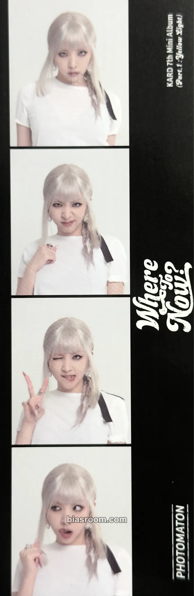 Jiwoo KARD 7th Mini Album 'Where To Now? (Part.1 : Yellow Light)' Photocard - KARD - KARD K-pop photocard