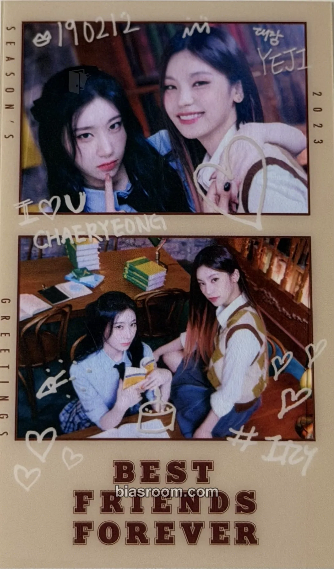 2023: Best Friends Forever Season's Greetings Photocard - ITZY - ITZY K-pop photocard