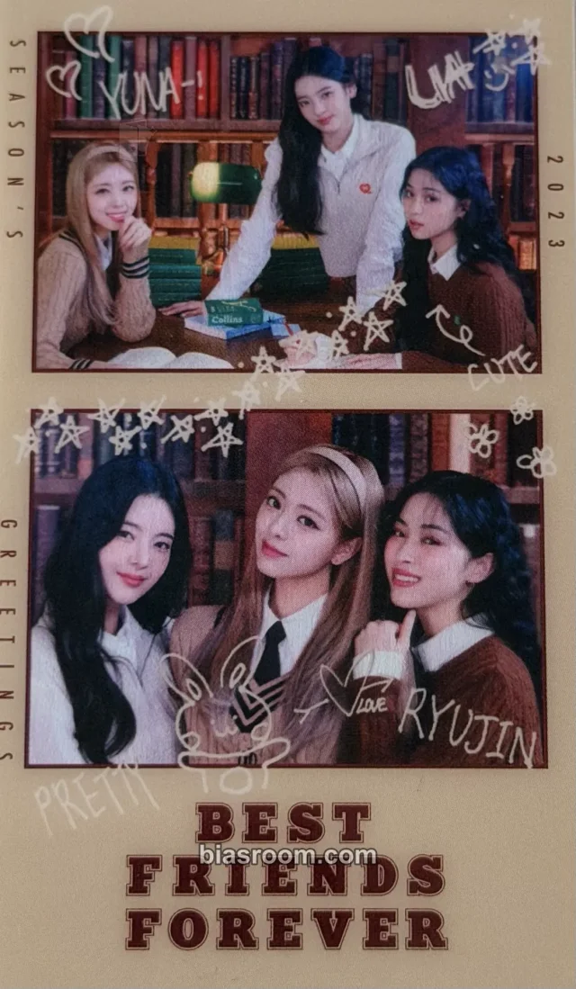 ITZY - Lia & Ryujin & Yuna - 2023: Best Friends Forever Season's Greetings Other 2 cut photo transparent