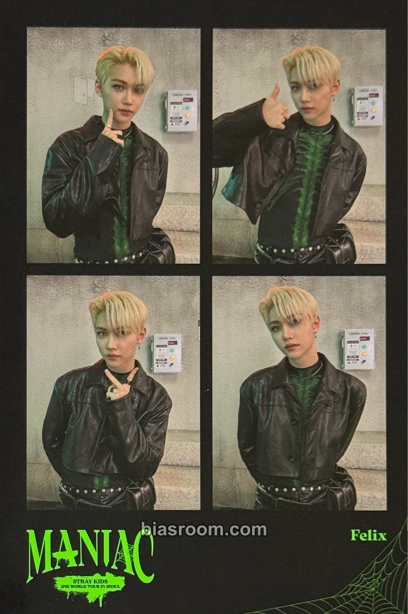 Felix Maniac World Tour Photocard - Stray Kids - Stray Kids K-pop photocard