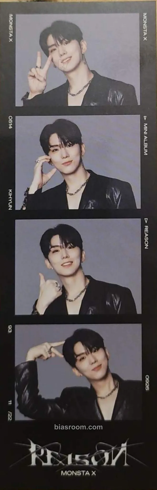 Kihyun REASON Photocard - MONSTA X - MONSTA X K-pop photocard