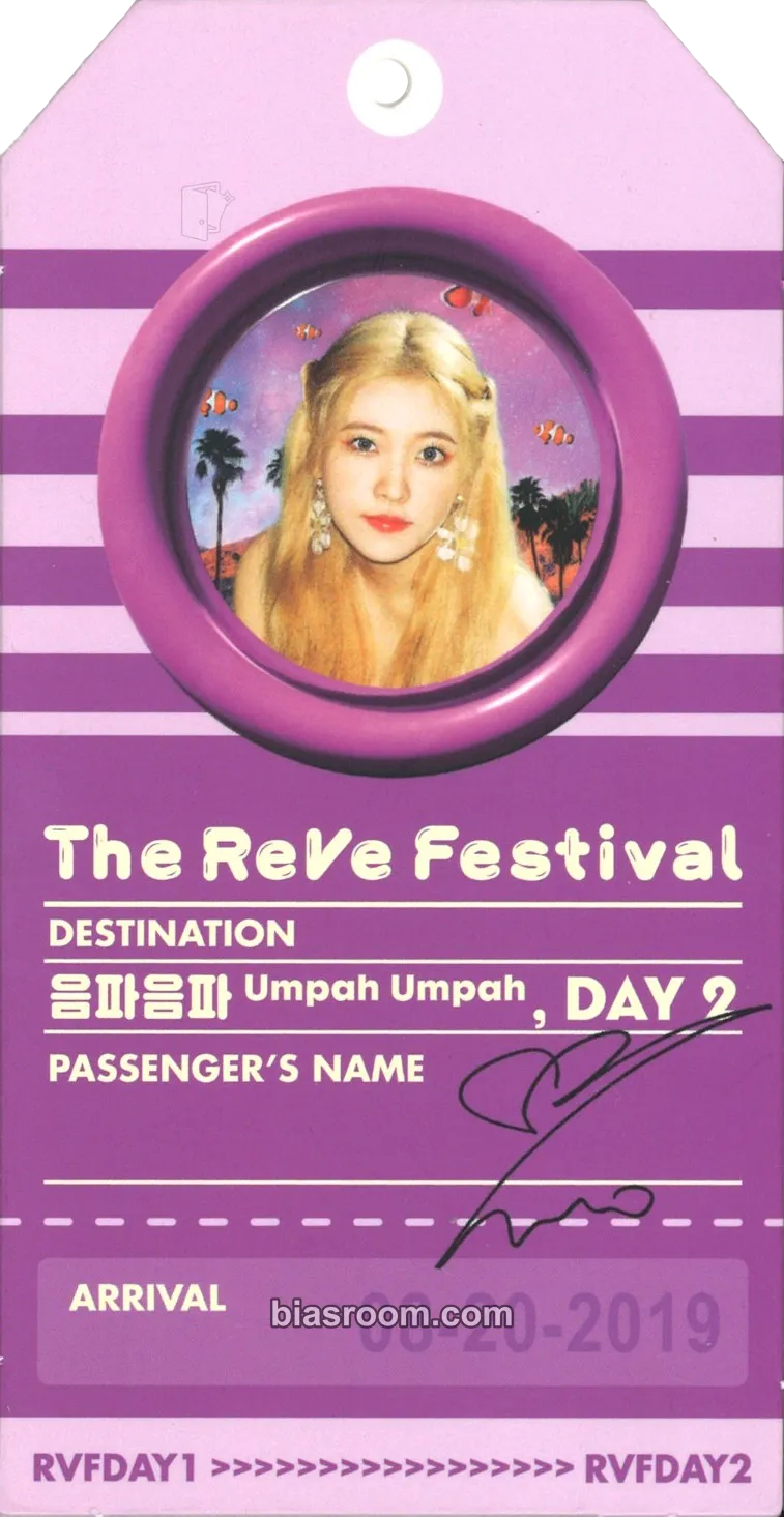 Yeri The ReVe Festival: Day 2 Photocard - Red Velvet - Red Velvet K-pop photocard
