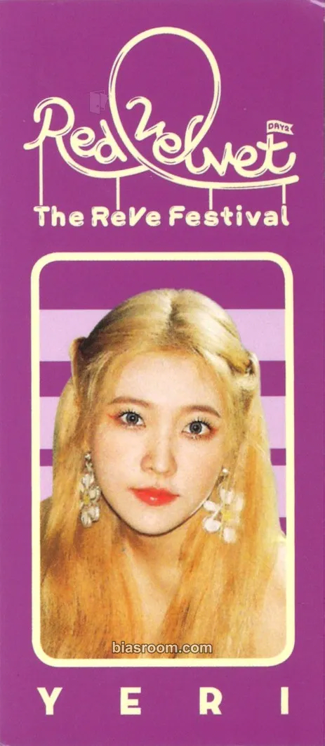 Yeri The ReVe Festival: Day 2 Photocard - Red Velvet - Red Velvet K-pop photocard