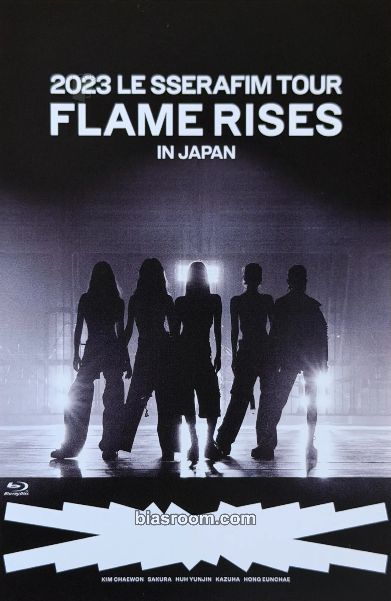 2023 Tour 'Flame Rises' in Japan DVD Photocard - LE SSERAFIM - LE SSERAFIM K-pop photocard