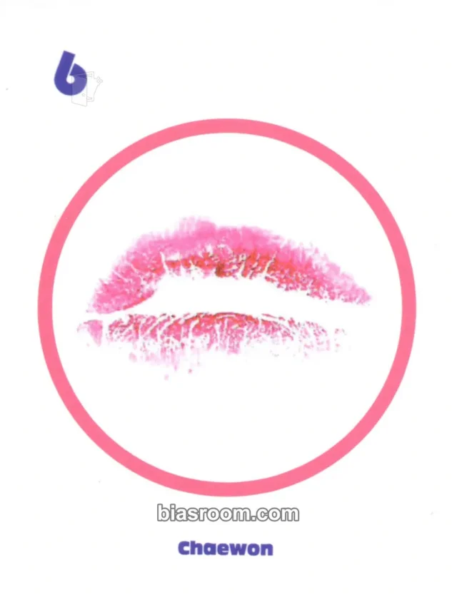 APRIL - Chaewon - The Ruby Album album inclusion lip card