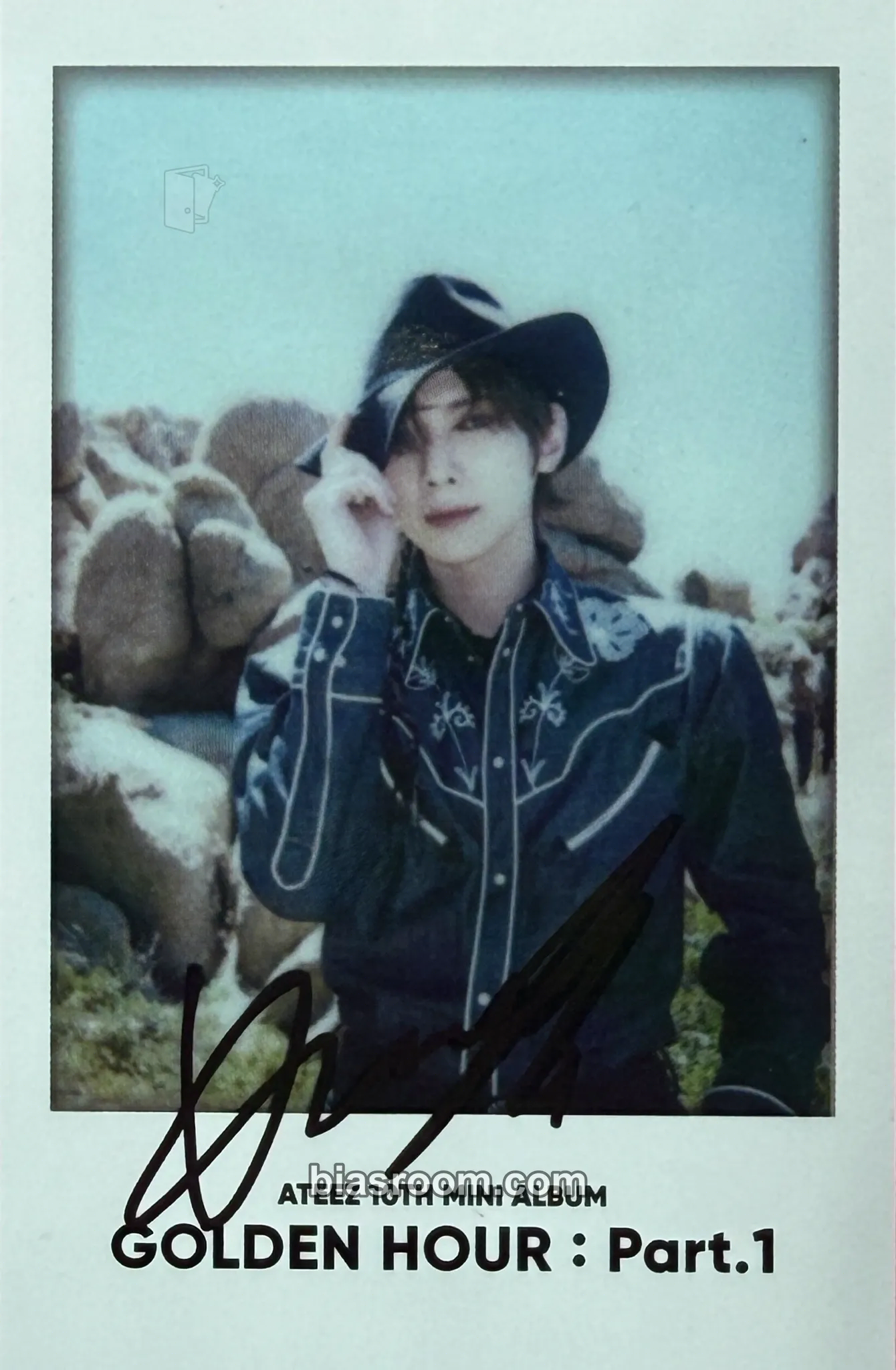 Yeosang POP-UP: GOLDEN HOUR : Part 1 (Soundwave) Photocard - ATEEZ - ATEEZ K-pop photocard