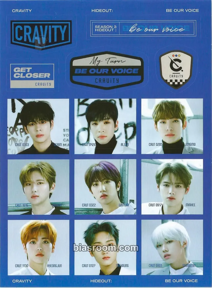 HIDEOUT : BE OUR VOICE - SEASON 3 Photocard - CRAVITY - CRAVITY K-pop photocard