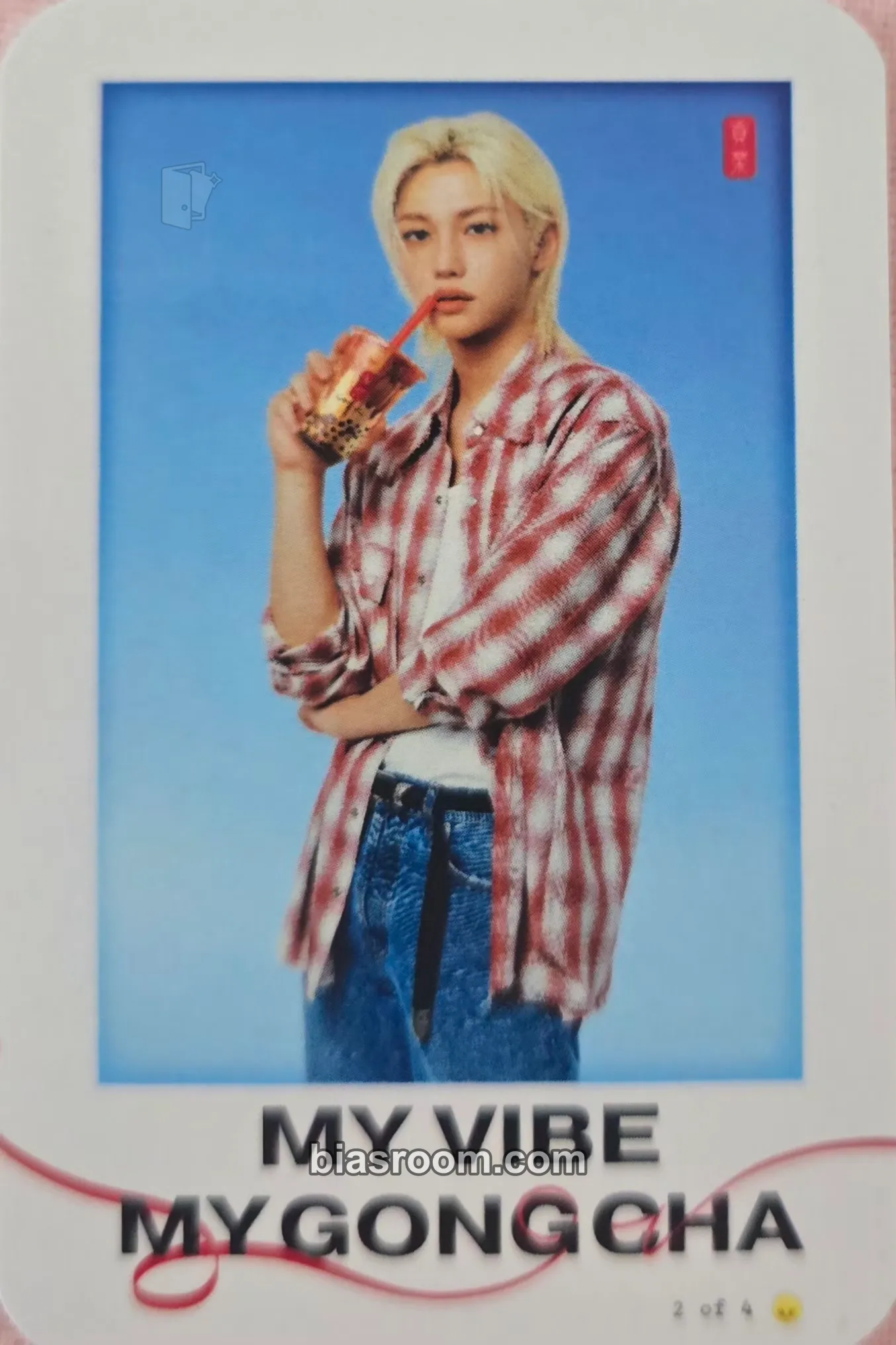 Felix Felix x Gong Cha Photocard - Stray Kids - Stray Kids K-pop photocard