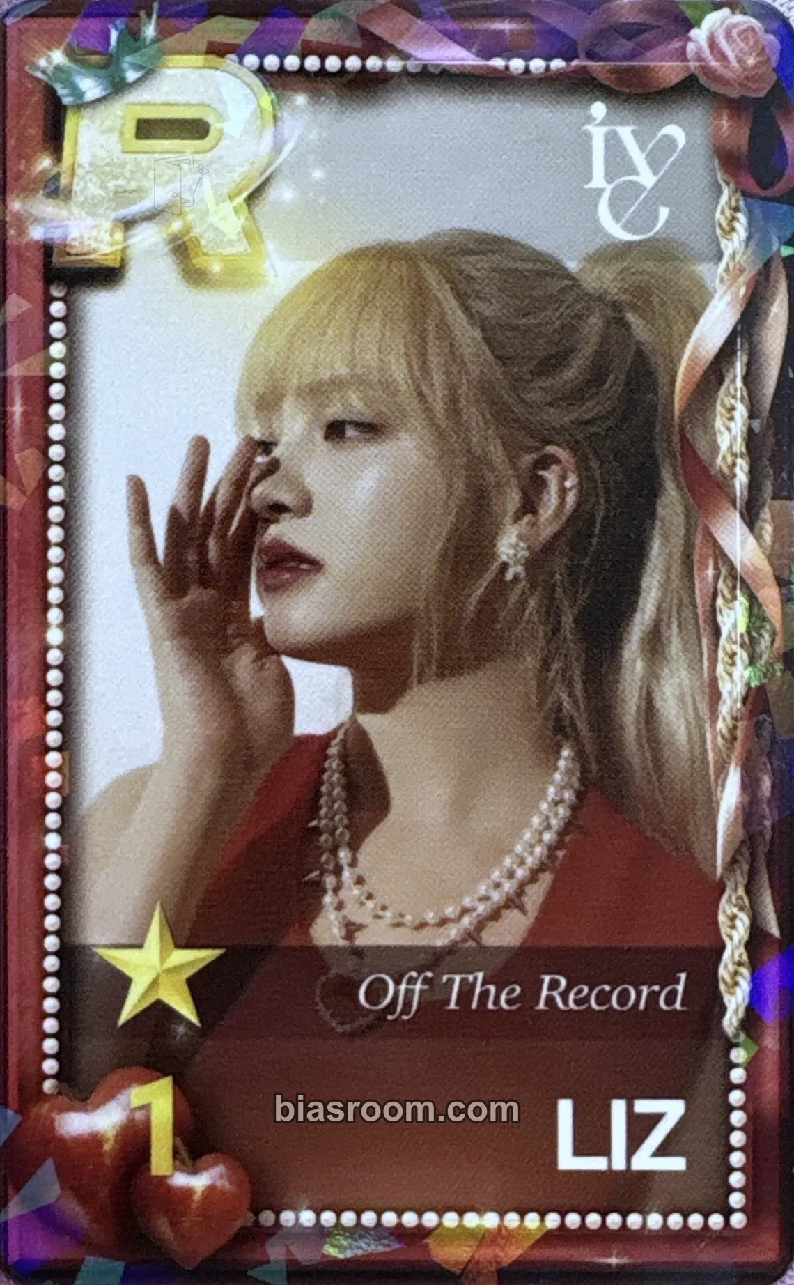 Liz SUPERSTAR STARSHIP Photocard - IVE - IVE K-pop photocard