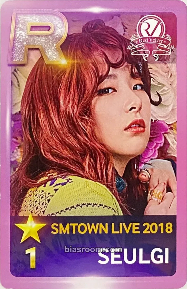 Seulgi SMTOWN LIVE 2018 Photocard - Red Velvet - Red Velvet K-pop photocard