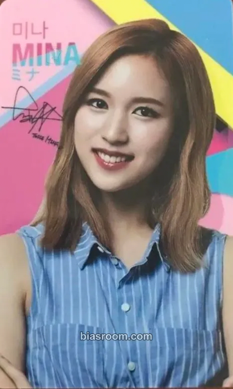 Mina Twice x Lotte Duty Free Star Avenue Photocard - TWICE - TWICE K-pop photocard