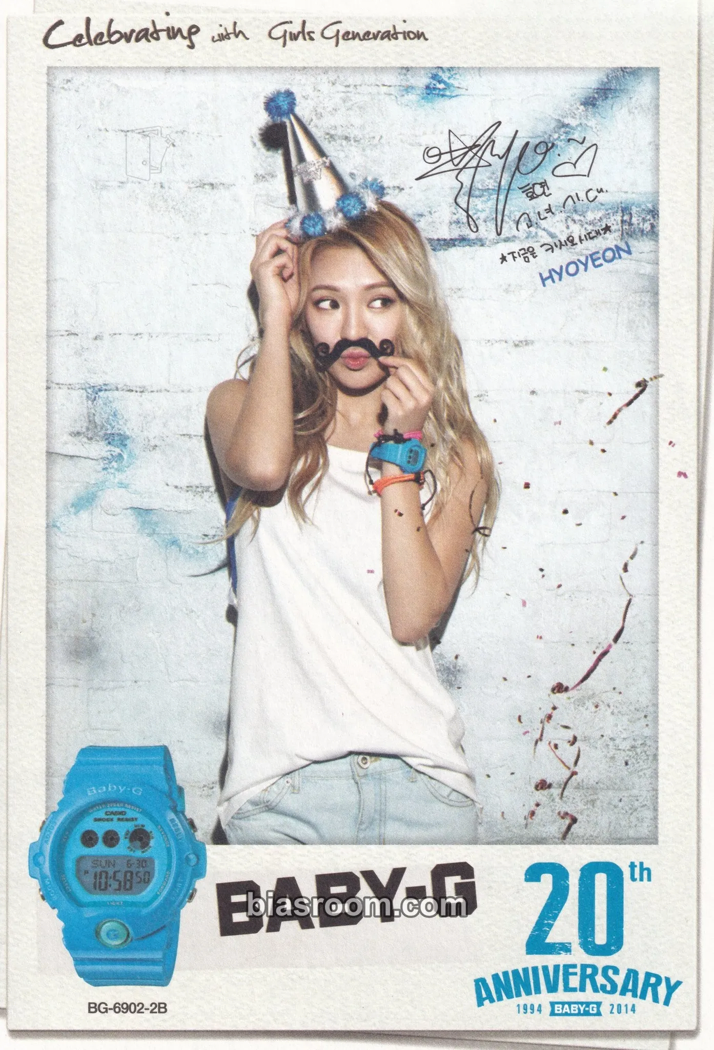 Hyoyeon Casio's BABY-G Photocard - Girls' Generation - Girls' Generation K-pop photocard