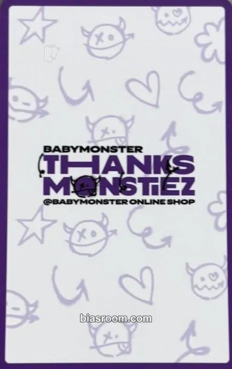 Asa LOVE MONSTERS ASIA FAN CONCERT 2025 Photocard - BABYMONSTER