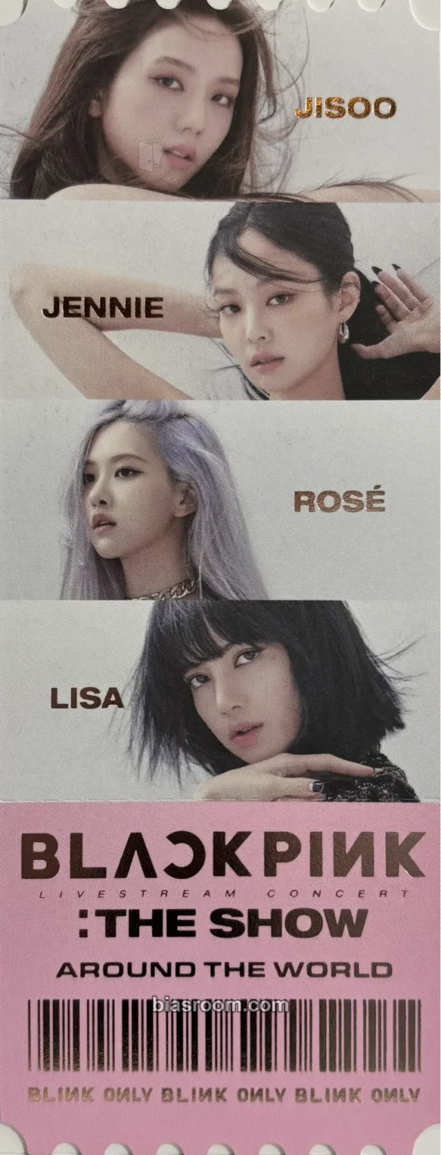 BLACKPINK - Other merch pob (pre-order benefit) ticket yg select