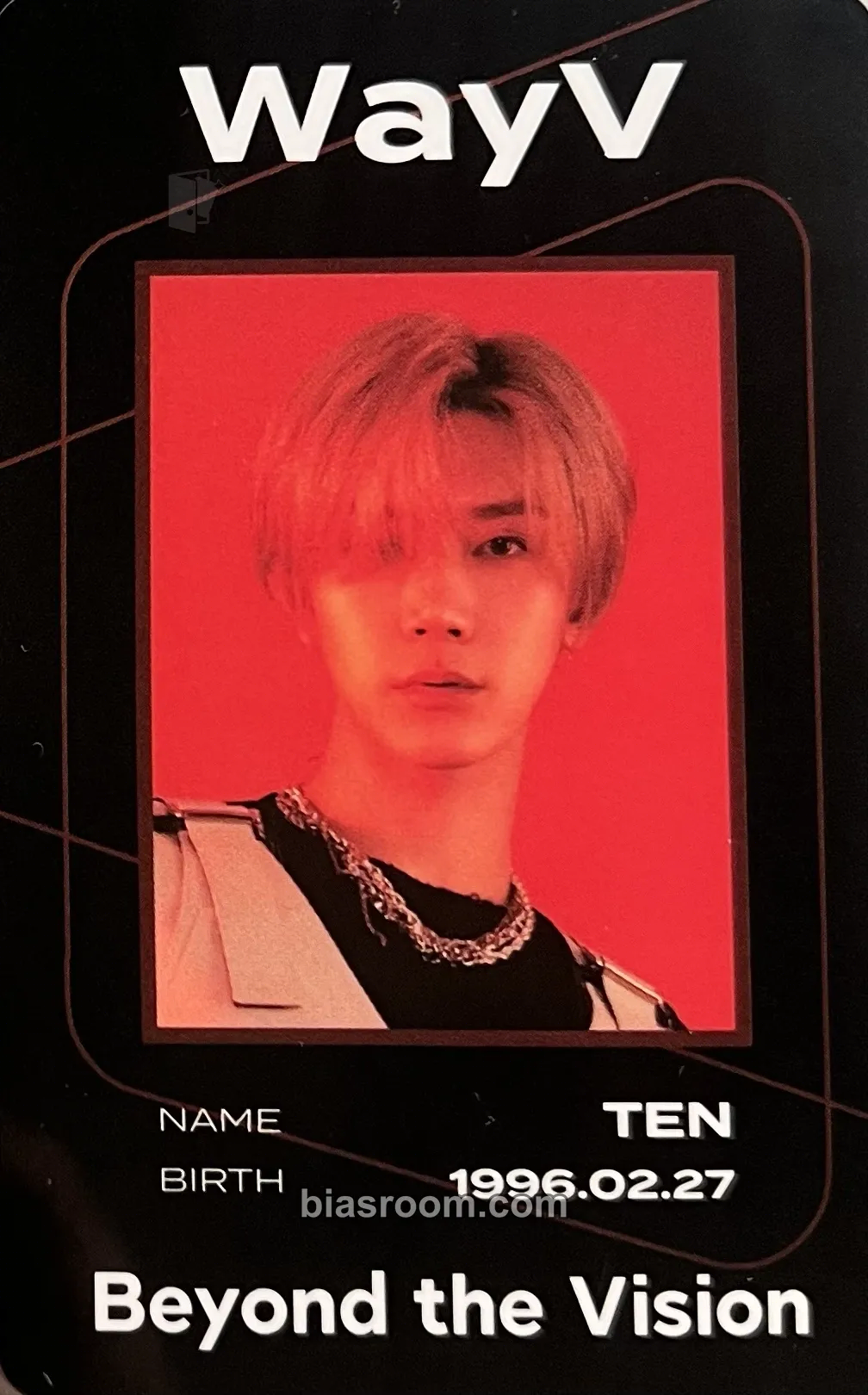 Ten Beyond LIVE Photocard - WayV - WayV K-pop photocard
