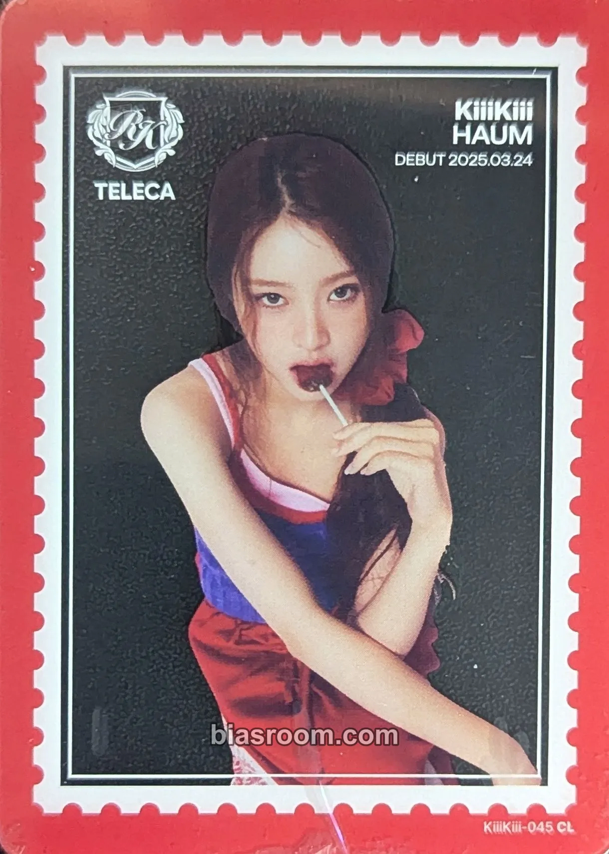 Haum TELECA 2025 K-POP ROOKIE COLLECTION CARDS Photocard - KiiiKiii - KiiiKiii K-pop photocard