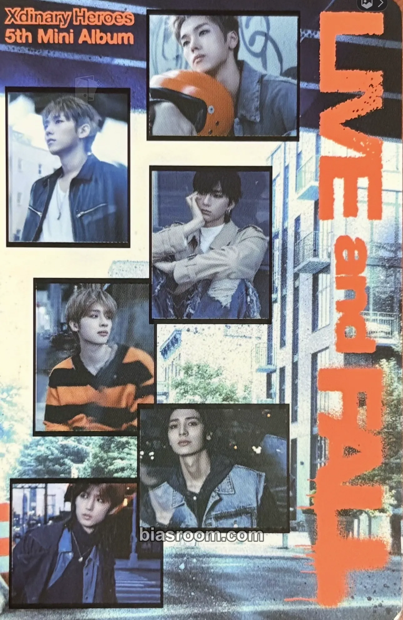 Live and Fall Photocard - Xdinary Heroes - Xdinary Heroes K-pop photocard