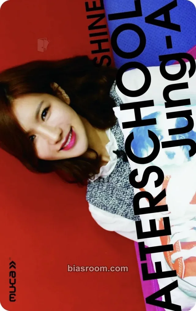 After School - Jungah - Shine Album pvc card