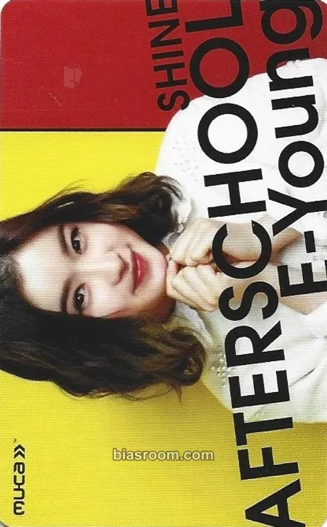 After School - E-Young - Shine Album pvc card