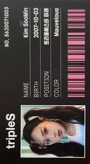 Soomin Whosfan Official Themed Cafe Photocard - tripleS - tripleS K-pop photocard
