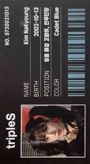 Nakyoung Whosfan Official Themed Cafe Photocard - tripleS - tripleS K-pop photocard