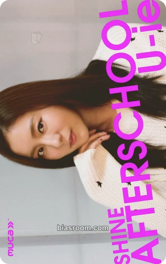 After School - UEE - Shine Album pvc card