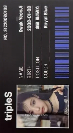 Yeonji Whosfan Official Themed Cafe Photocard - tripleS - tripleS K-pop photocard