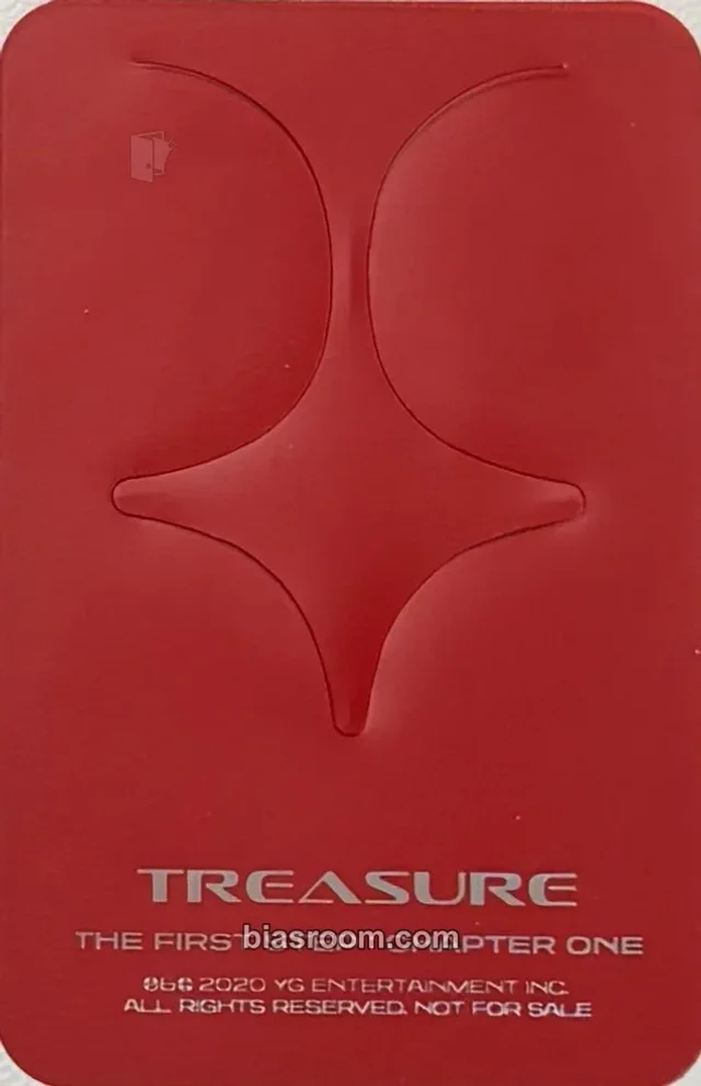 TREASURE - THE FIRST STEP: CHAPTER ONE Album album inclusion bookmark black version