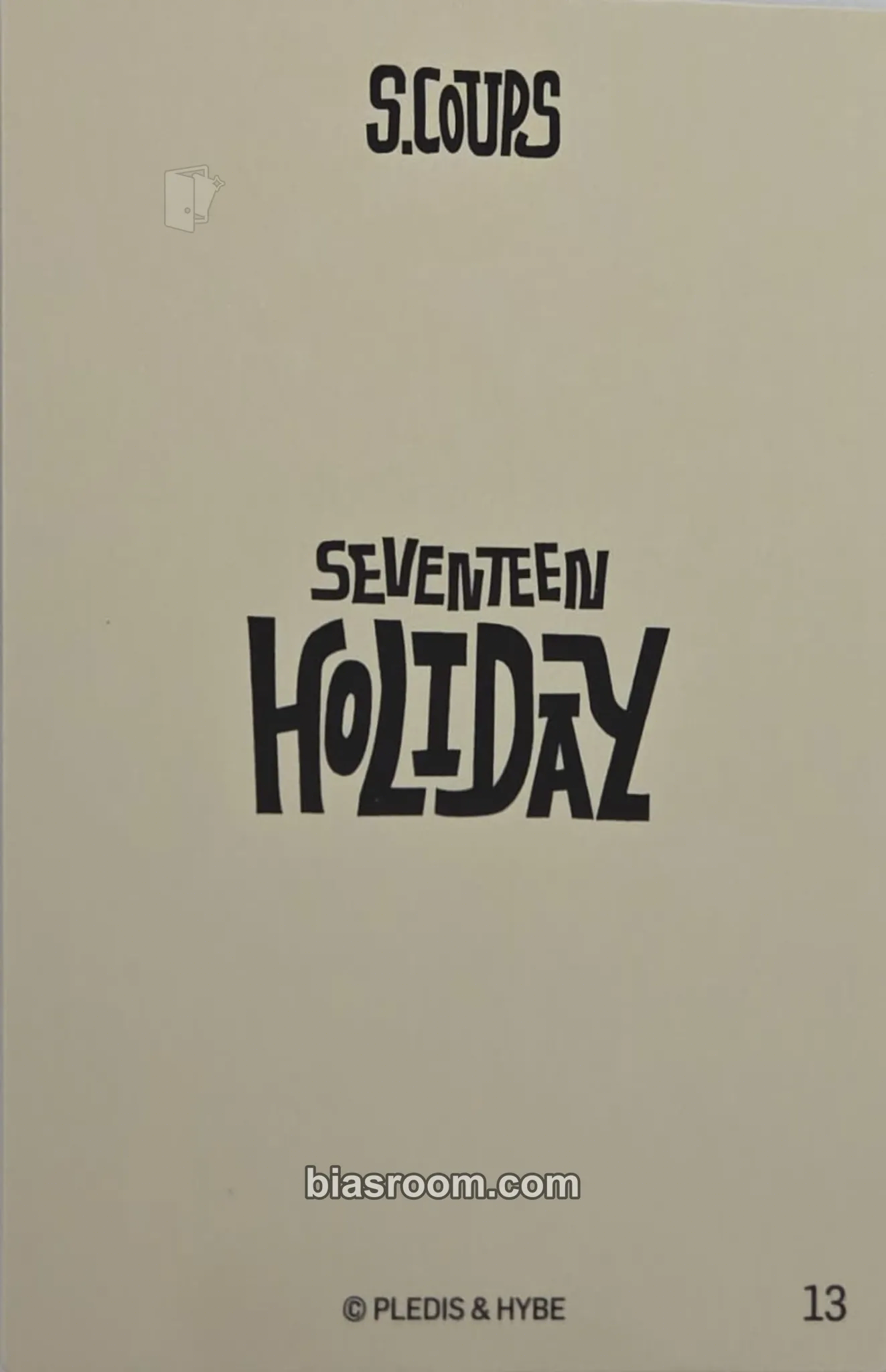 SEVENTEEN S.COUPS HOLIDAY FC更新特典 S.Coups 2025 JAPAN FANMEETING [HOLIDAY] Photocard - SEVENTEEN