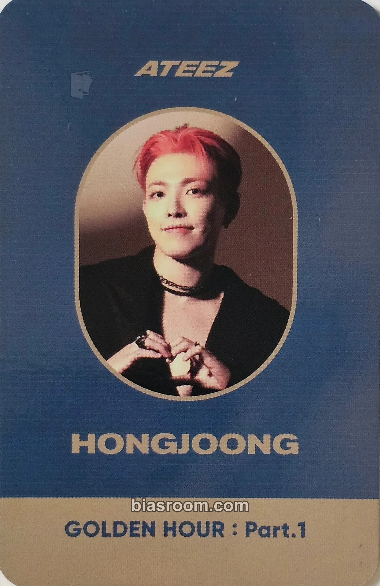 Hongjoong POP-UP: GOLDEN HOUR : Part 1 (Soundwave) Photocard - ATEEZ - ATEEZ K-pop photocard