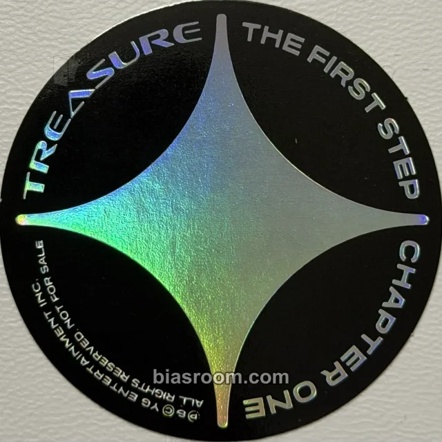 TREASURE - THE FIRST STEP: CHAPTER ONE Album album inclusion sticker black version