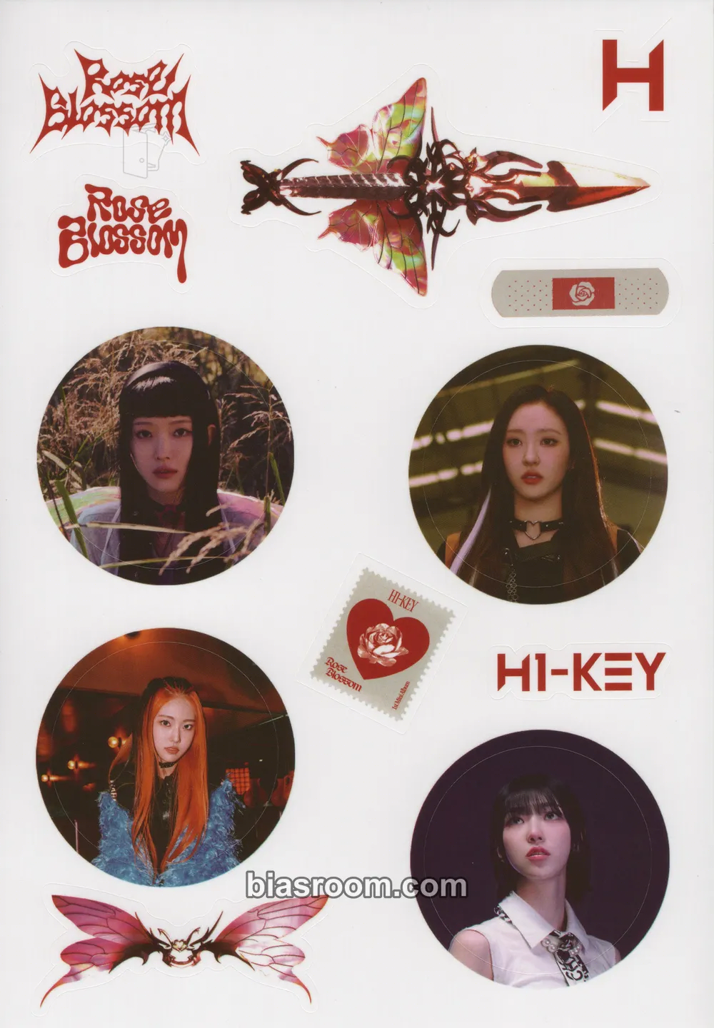 Rose Blossom Photocard - H1-KEY - H1-KEY K-pop photocard