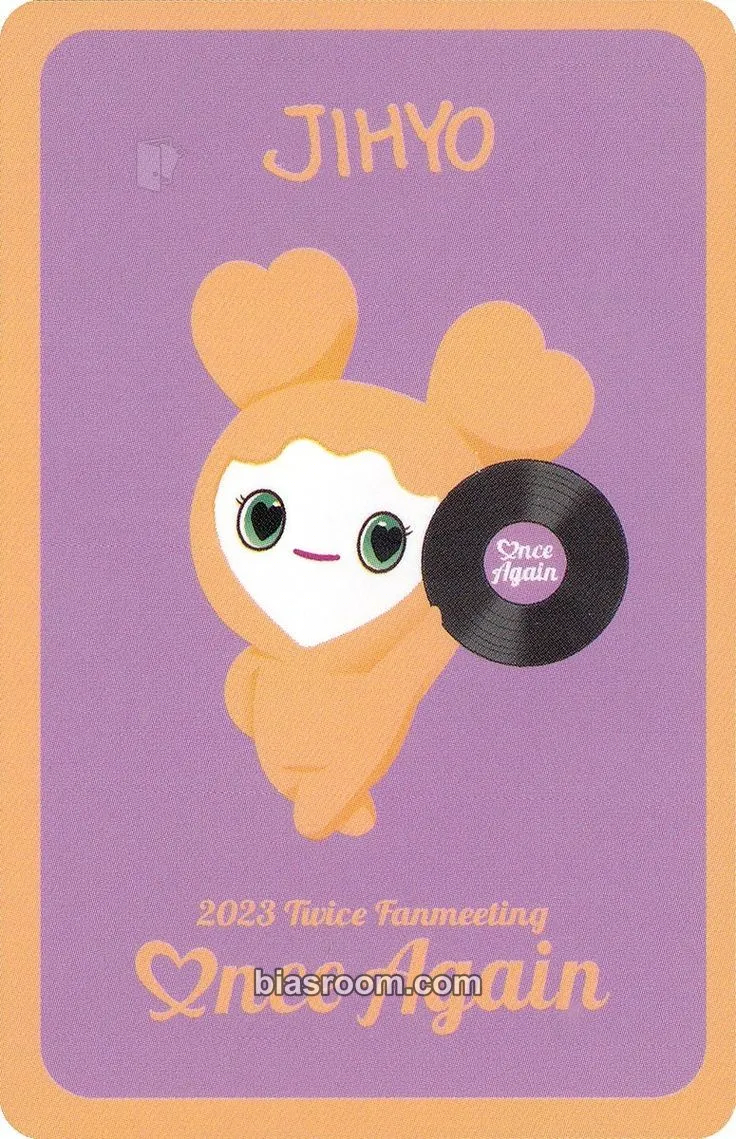 Jihyo TWICE 8TH ANNIVERSARY POP-UP STORE TWICE RECORDS Photocard - TWICE - TWICE K-pop photocard