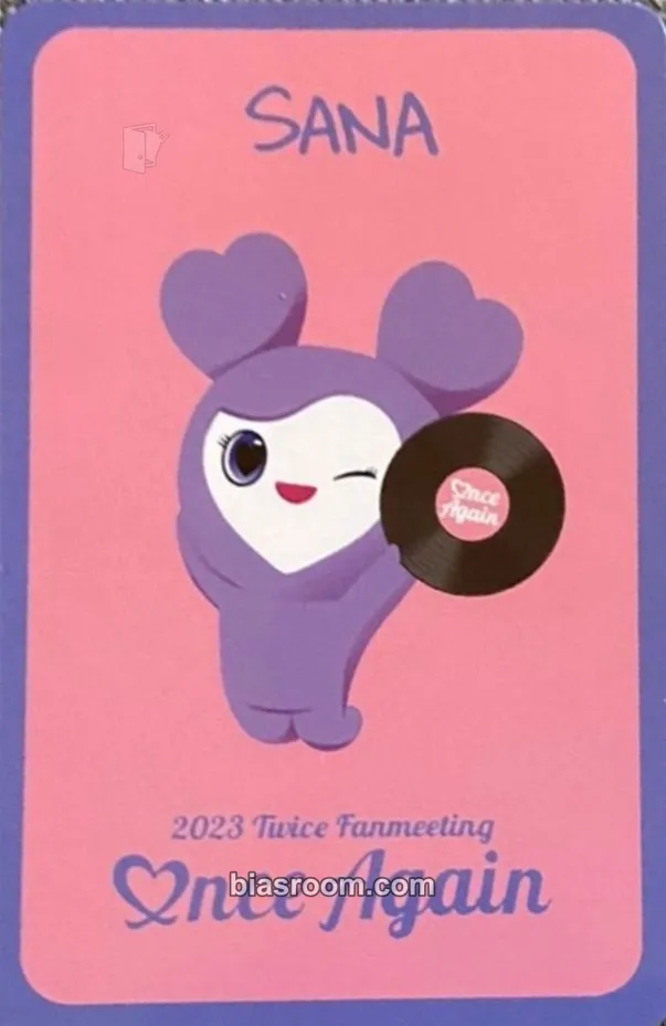 Sana TWICE 8TH ANNIVERSARY POP-UP STORE TWICE RECORDS Photocard - TWICE - TWICE K-pop photocard