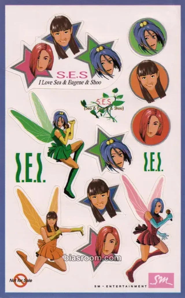 S.E.S - SHOO. EUGENE. SEA - The 2nd Album Album album inclusion sticker sheet