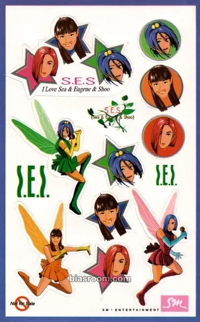 S.E.S - SHOO. EUGENE. SEA - The 2nd Album Album album inclusion sticker sheet