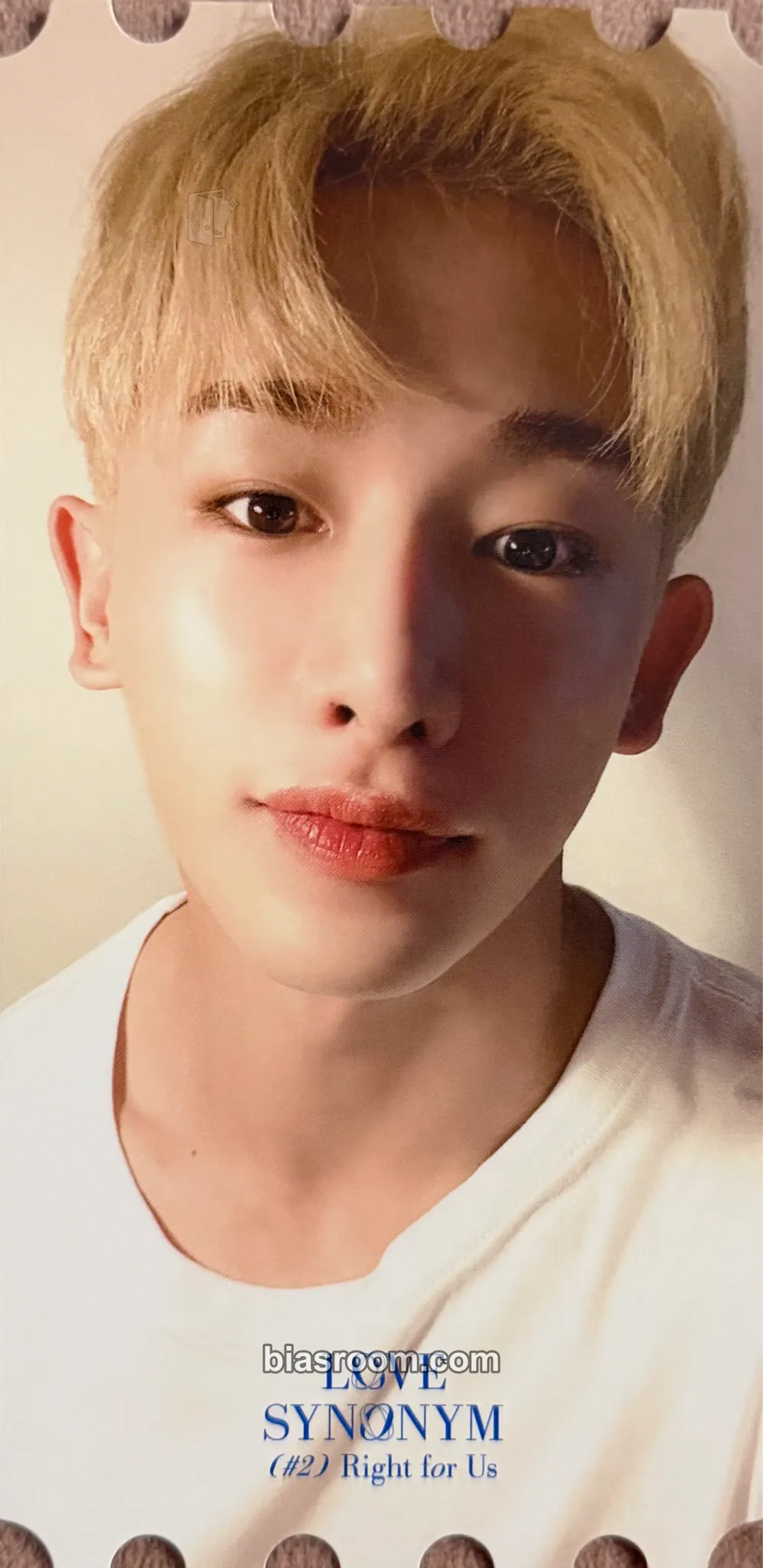 Wonho Love Synonym #2: Right For Us Photocard - Wonho K-pop photocard