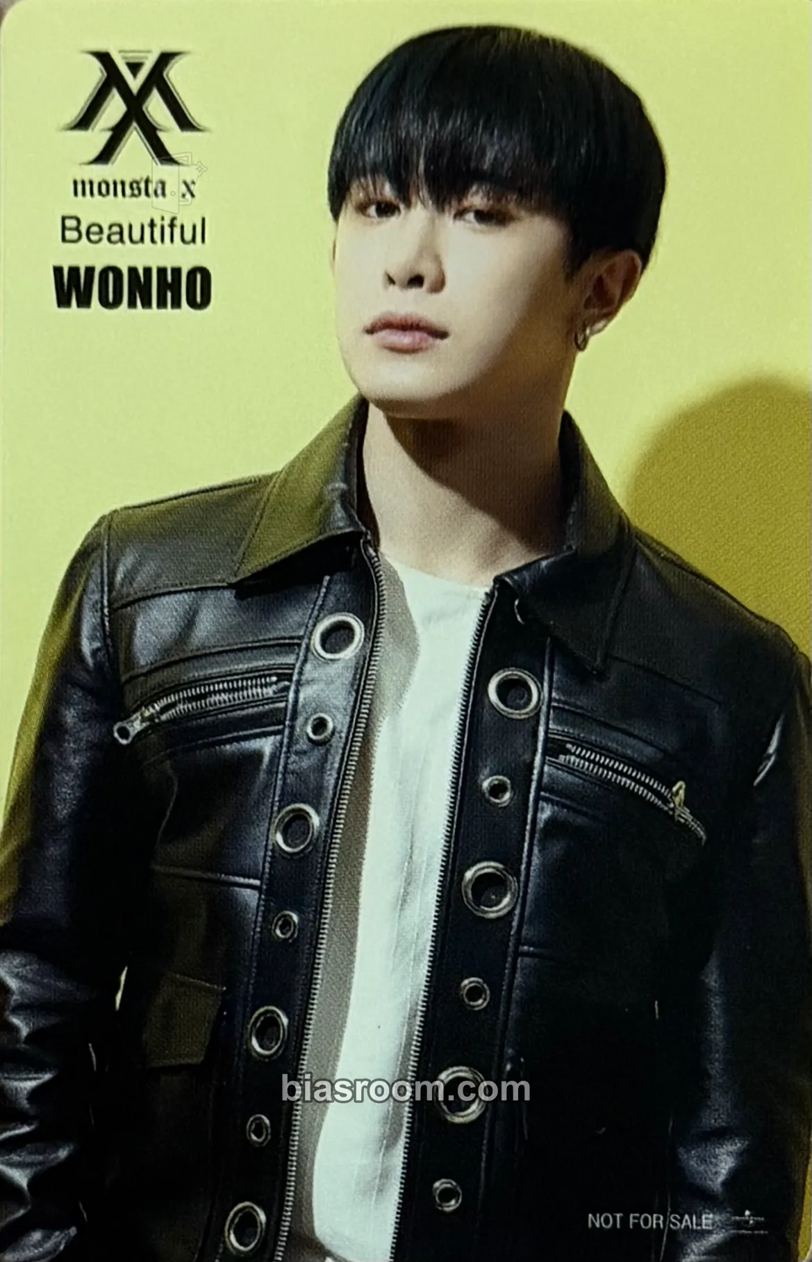 Wonho Beautiful Photocard - MONSTA X - MONSTA X K-pop photocard