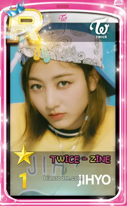 Jihyo TWICE x SuperStar JYPNATION Photocard - TWICE - TWICE K-pop photocard