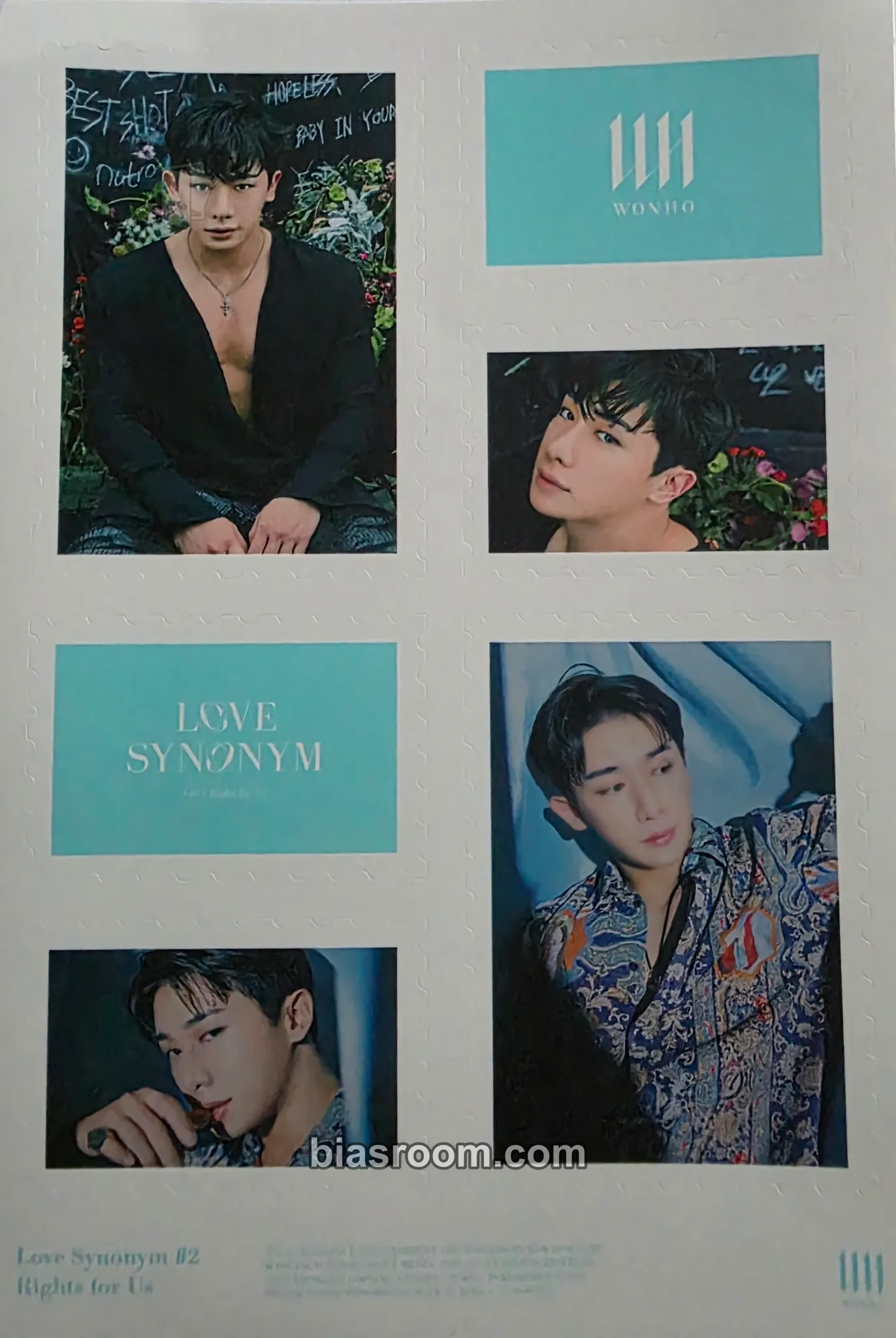 Wonho Love Synonym #2: Right For Us Photocard - Wonho K-pop photocard