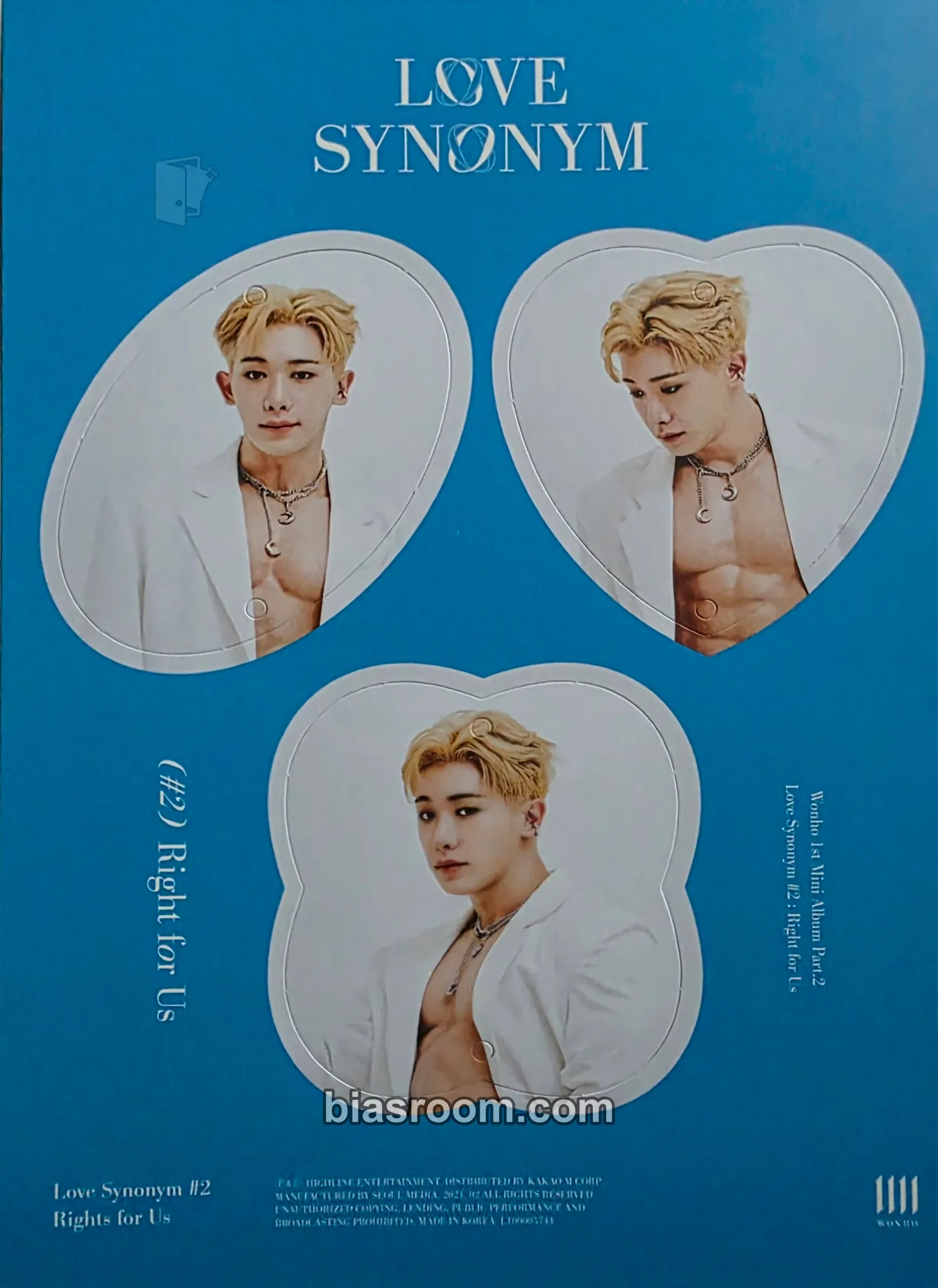 Wonho Love Synonym #2: Right For Us Photocard - Wonho K-pop photocard