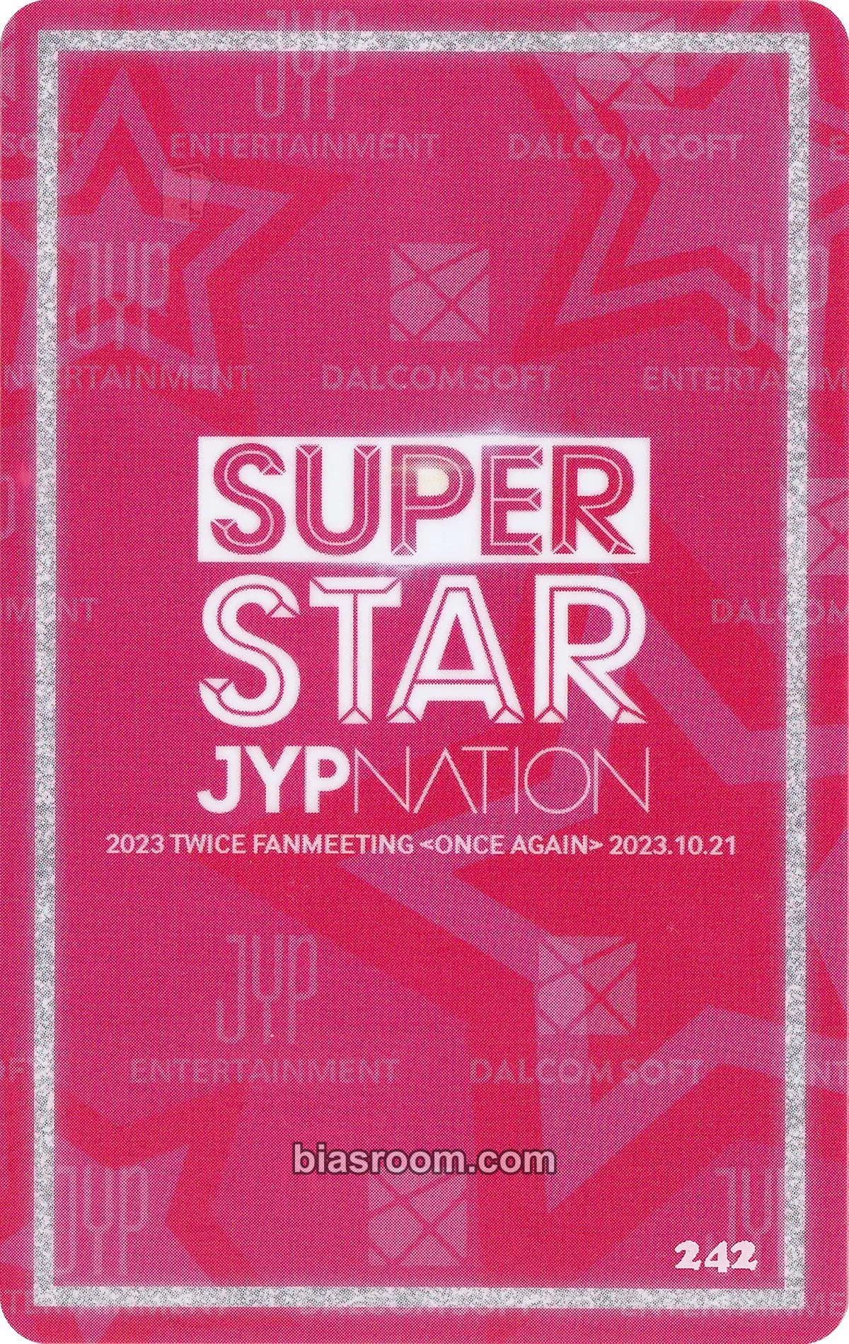 Jihyo SuperStar JYPNATION Photocard - TWICE | Bias Room