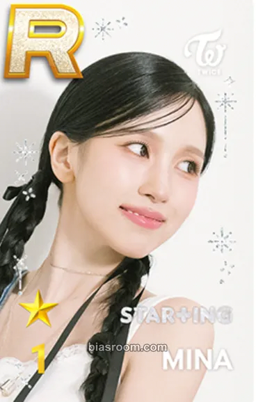 Mina TWICE x SuperStar JYPNATION Photocard - TWICE - TWICE K-pop photocard