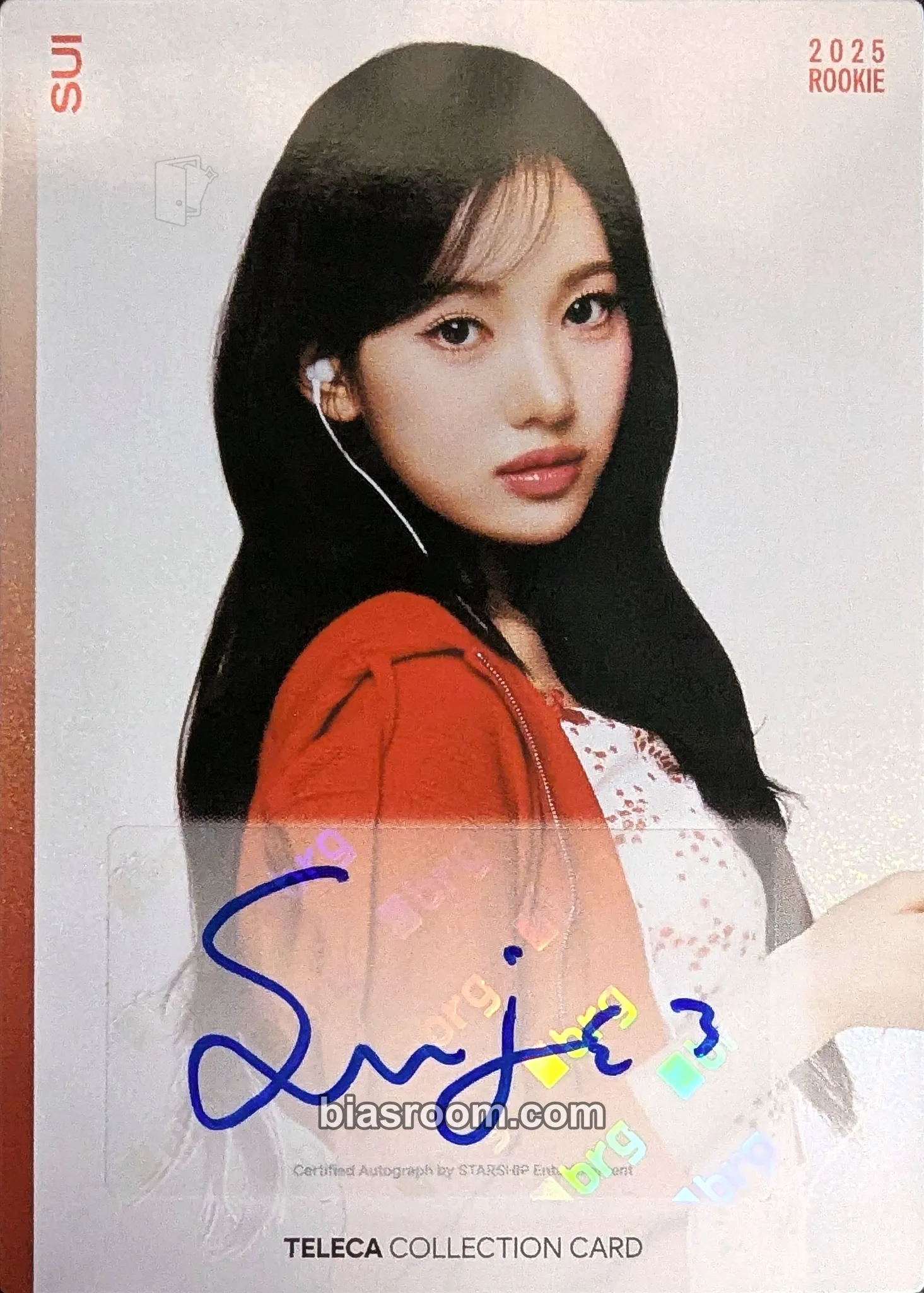 Sui TELECA 2025 K-POP ROOKIE COLLECTION CARDS Photocard - KiiiKiii - KiiiKiii K-pop photocard